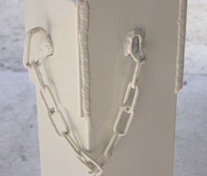 Détail tige traversante avec chaine